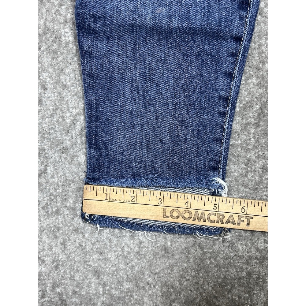 Joes Jeans Skinny Ankle Hi-Low Cutout Hem Womens Sz 28 Blue Stretch Pockets - Picture 12 of 12